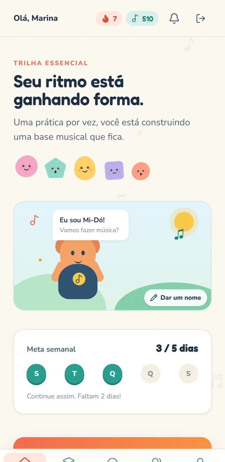 Plataforma Music Path no celular